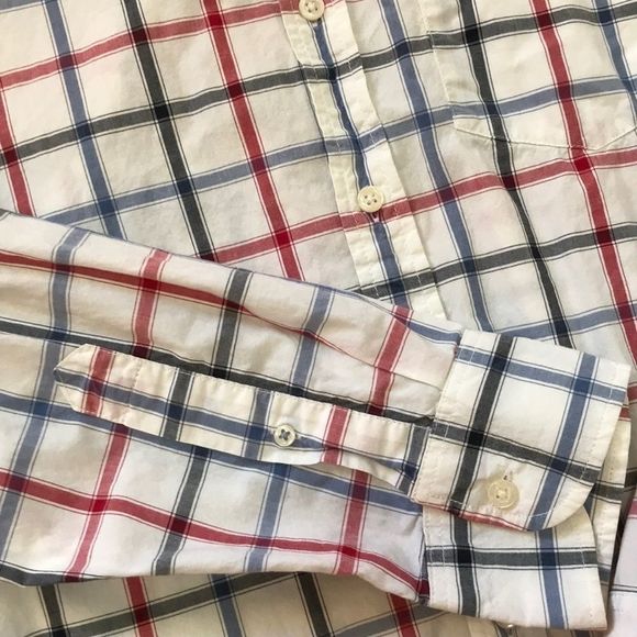 OLD NAVY Plaid ‘The Classic Shirt’ Slim Fit - Picture 6 of 7